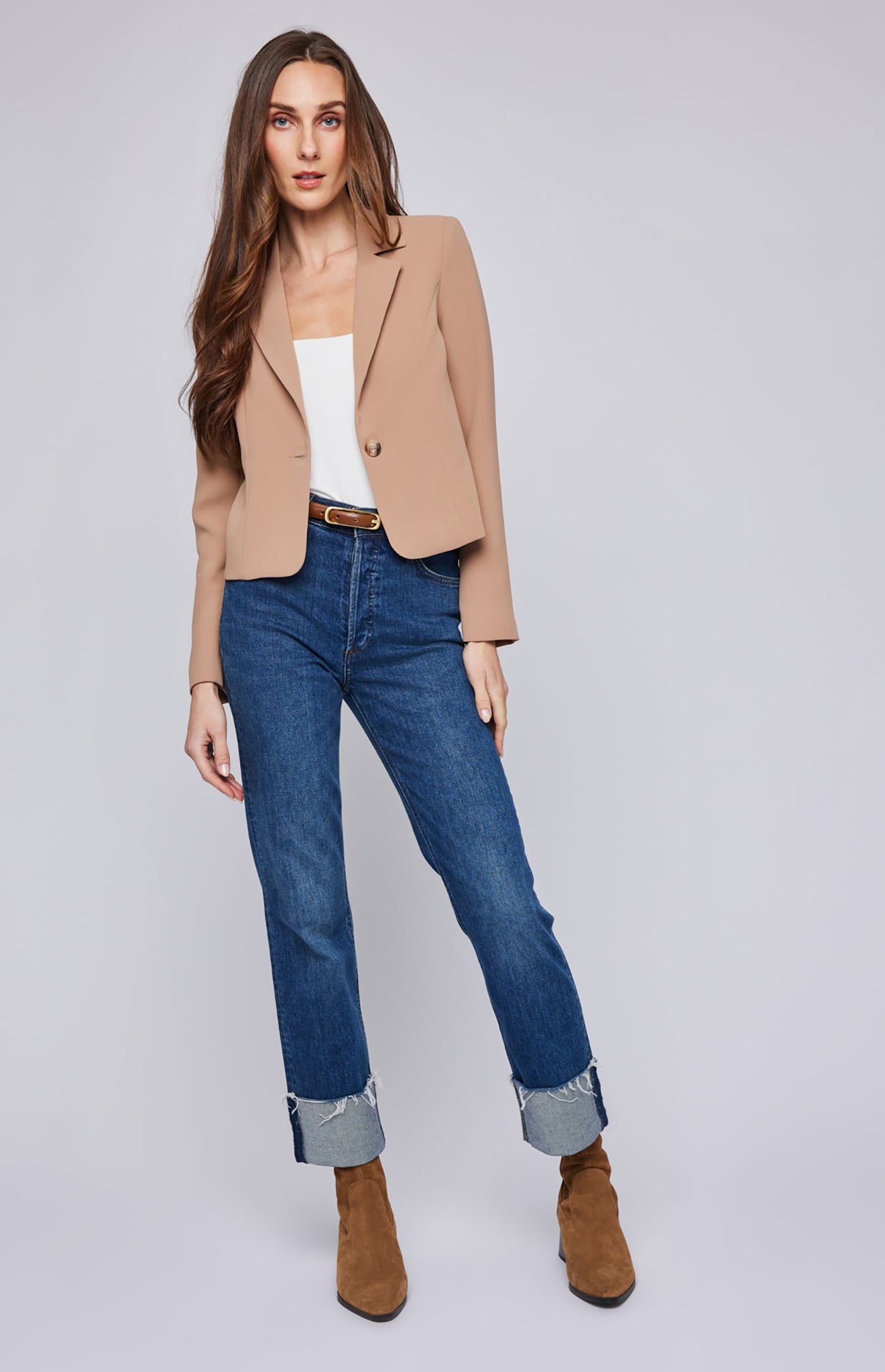 Moira Blazer|color:Cashew