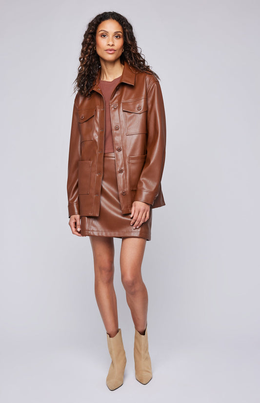 Grenadine Jacket|color:Cognac