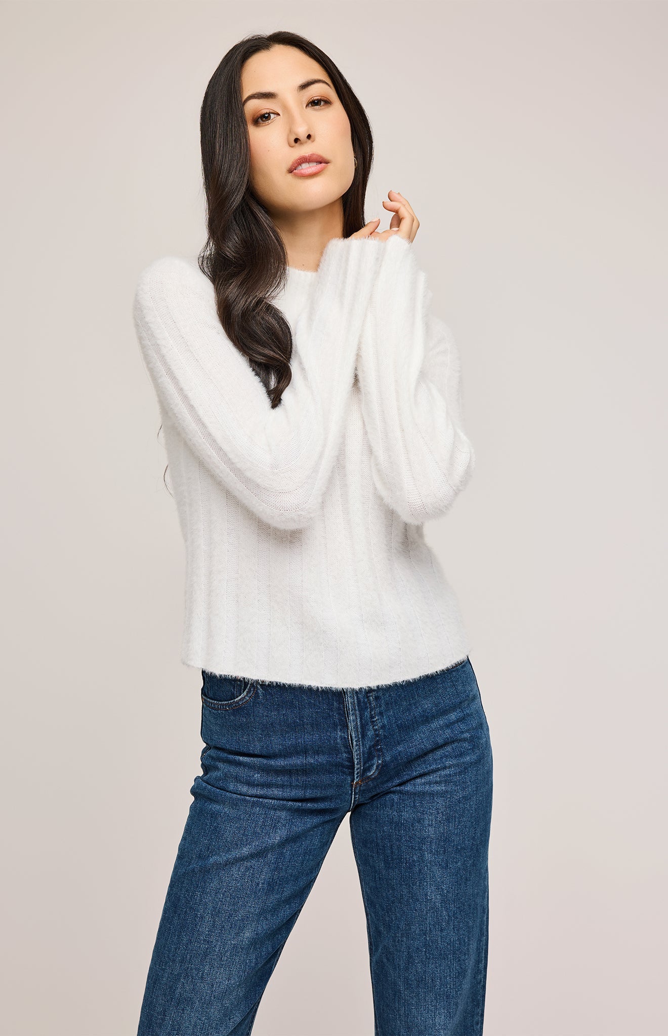 Jace Pullover Sweater|color:White