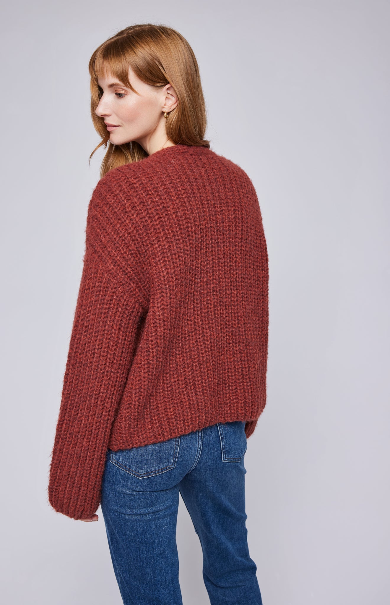 Ilene Cardigan|color:Heather Cinnamon