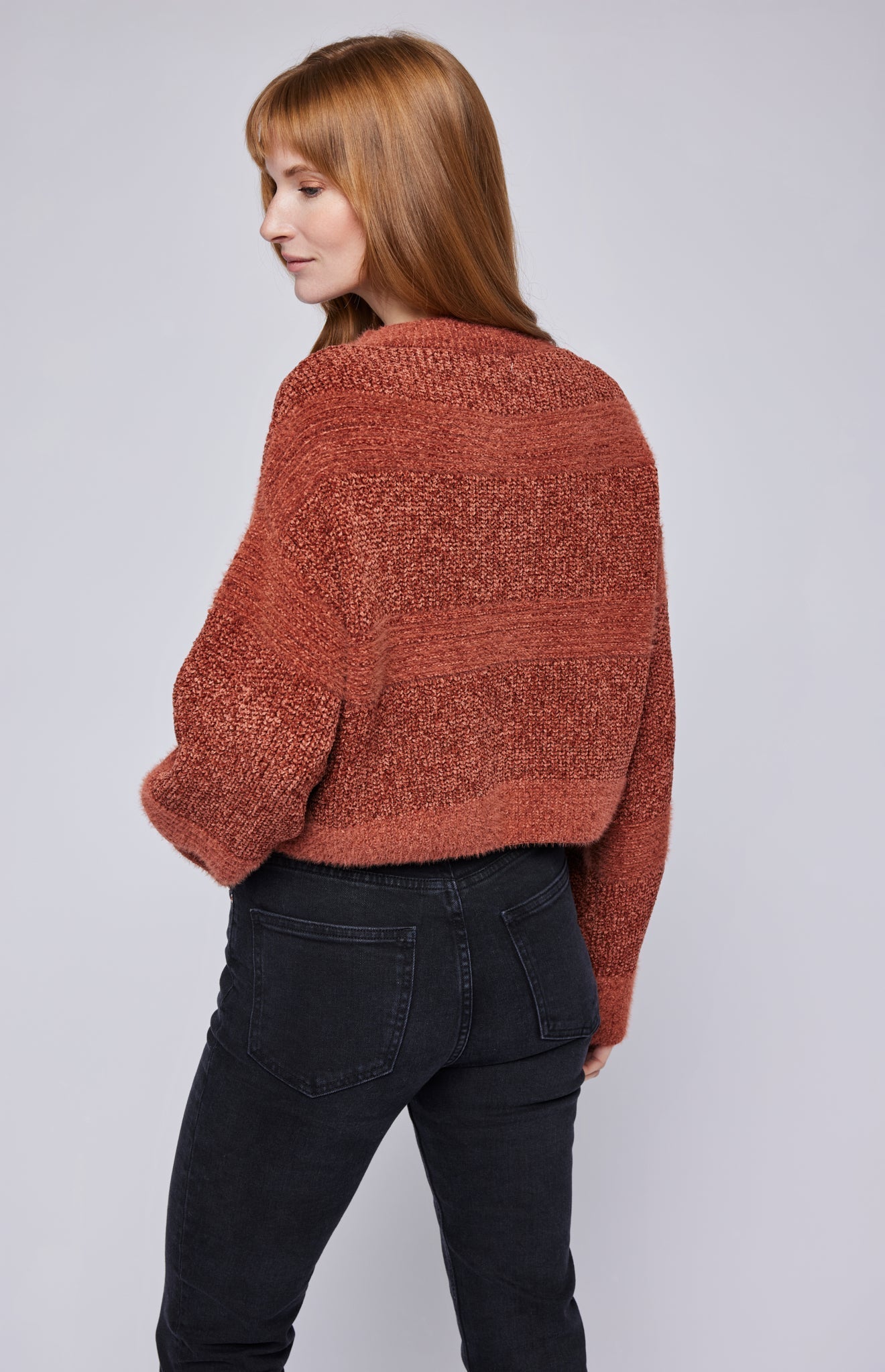 Rosetta Pullover Sweater|color:Cinnamon