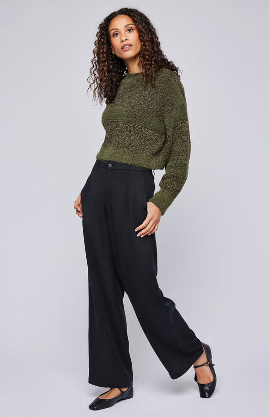 Rosetta Pullover Sweater|color:Olive