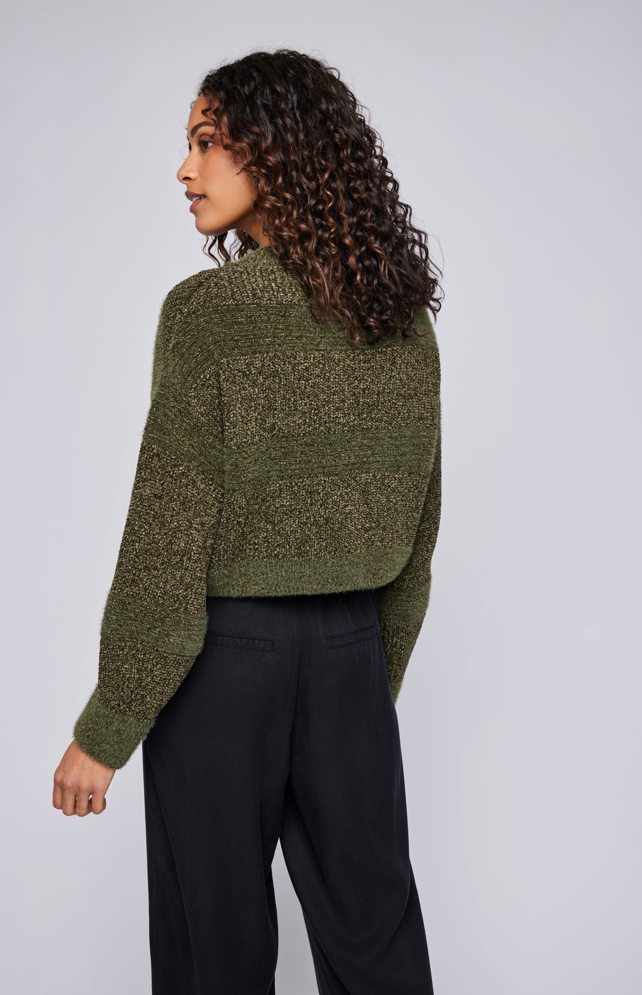 Rosetta Pullover Sweater|color:Olive