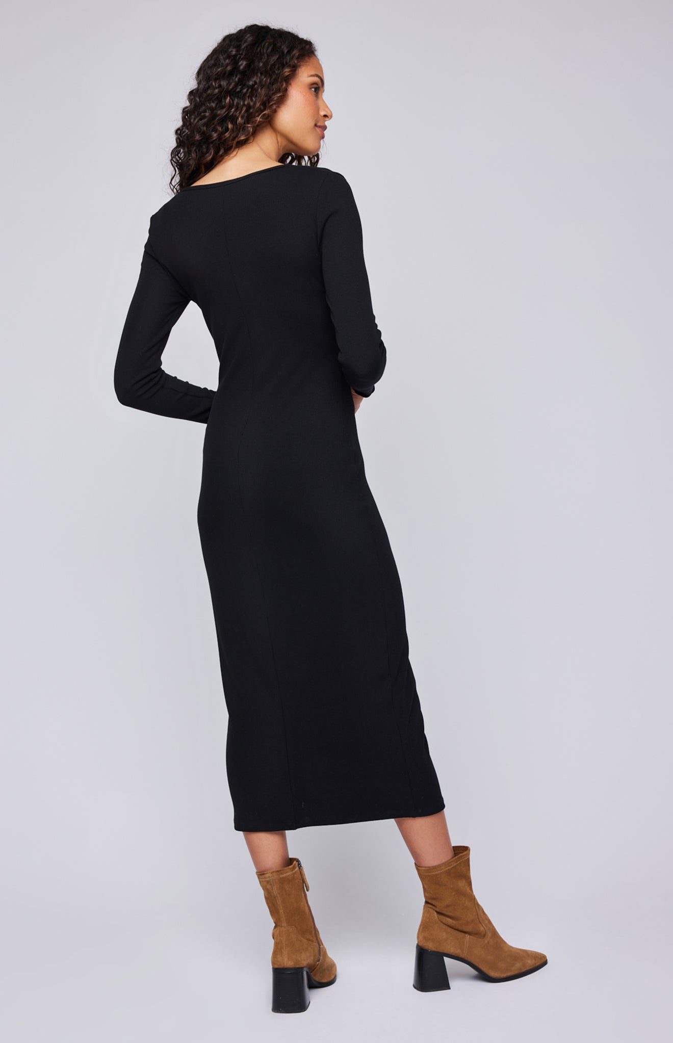 Brea Midi Dress|color:Black