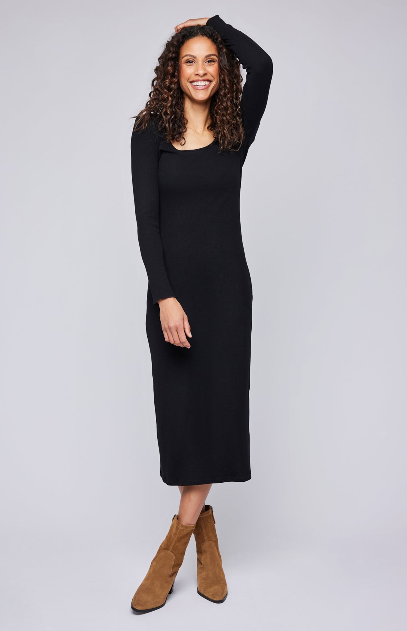 Brea Midi Dress|color:Black