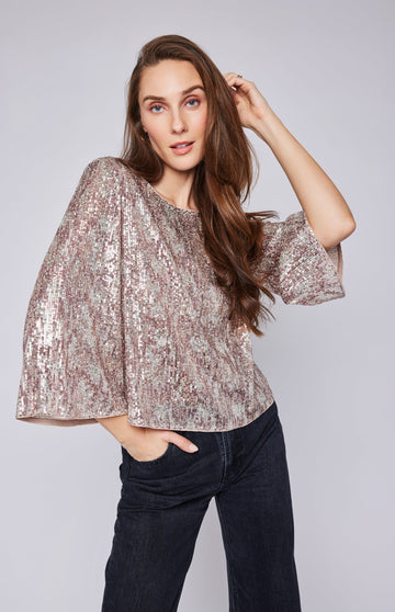 6969 Fawn Sequin Detailed T-Shirt main image 0