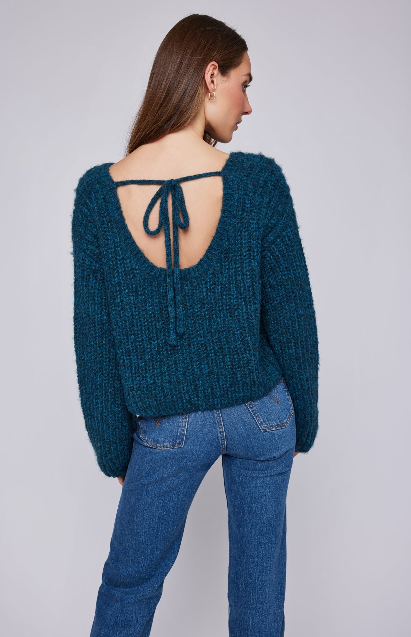 Nadia Pullover|color:Heather Jewel