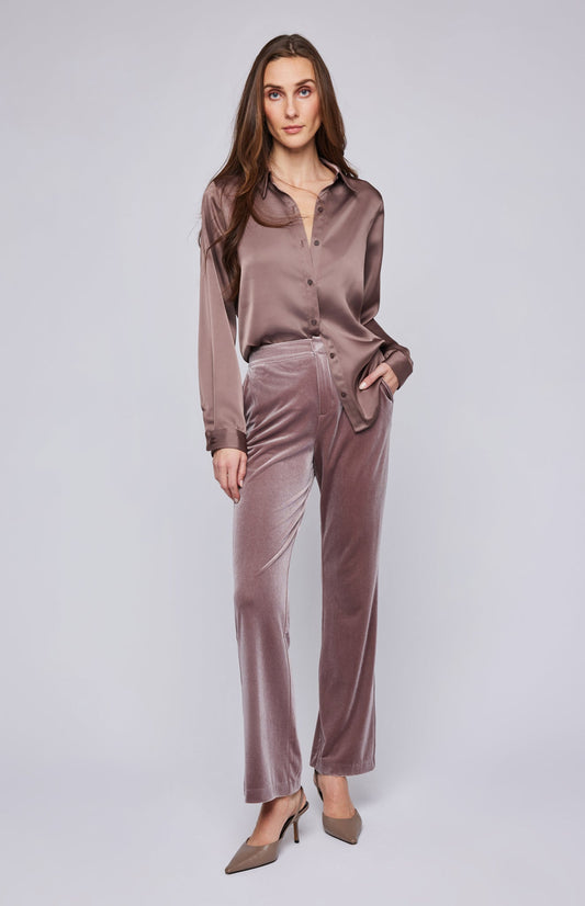 Alice Velvet Pant|color:Fawn