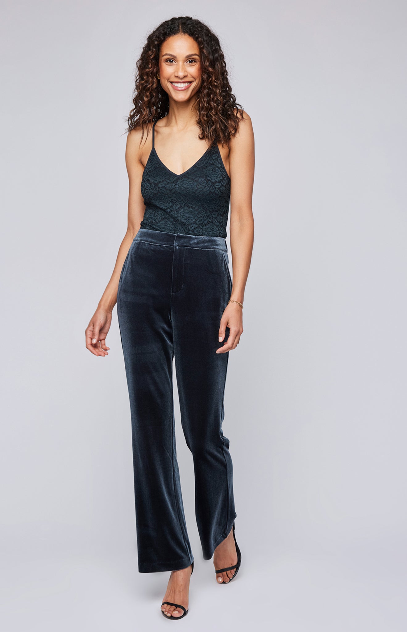 Alice Velvet Pant|color:Twilight 