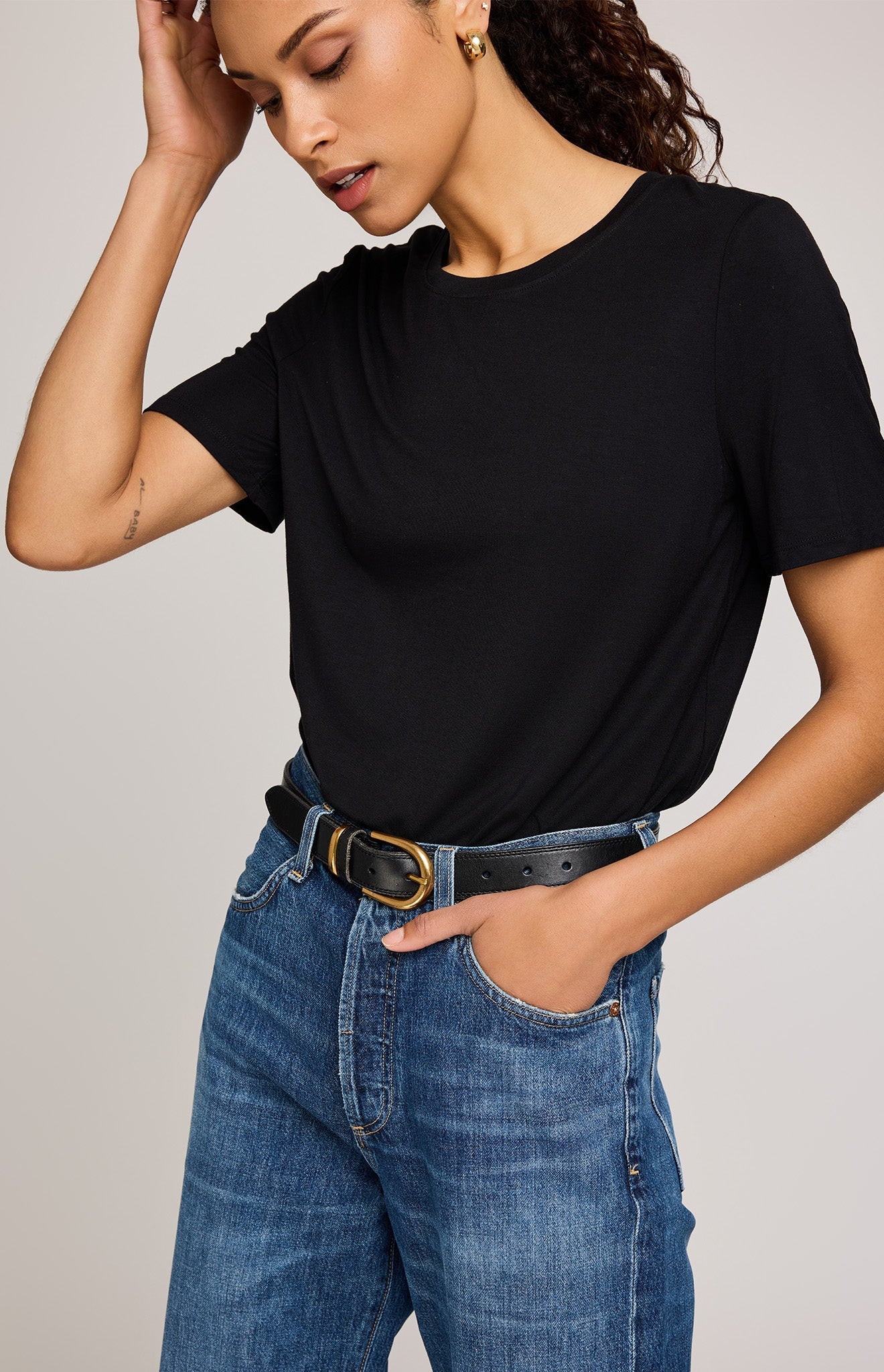 Brielle T-Shirt|color:Black