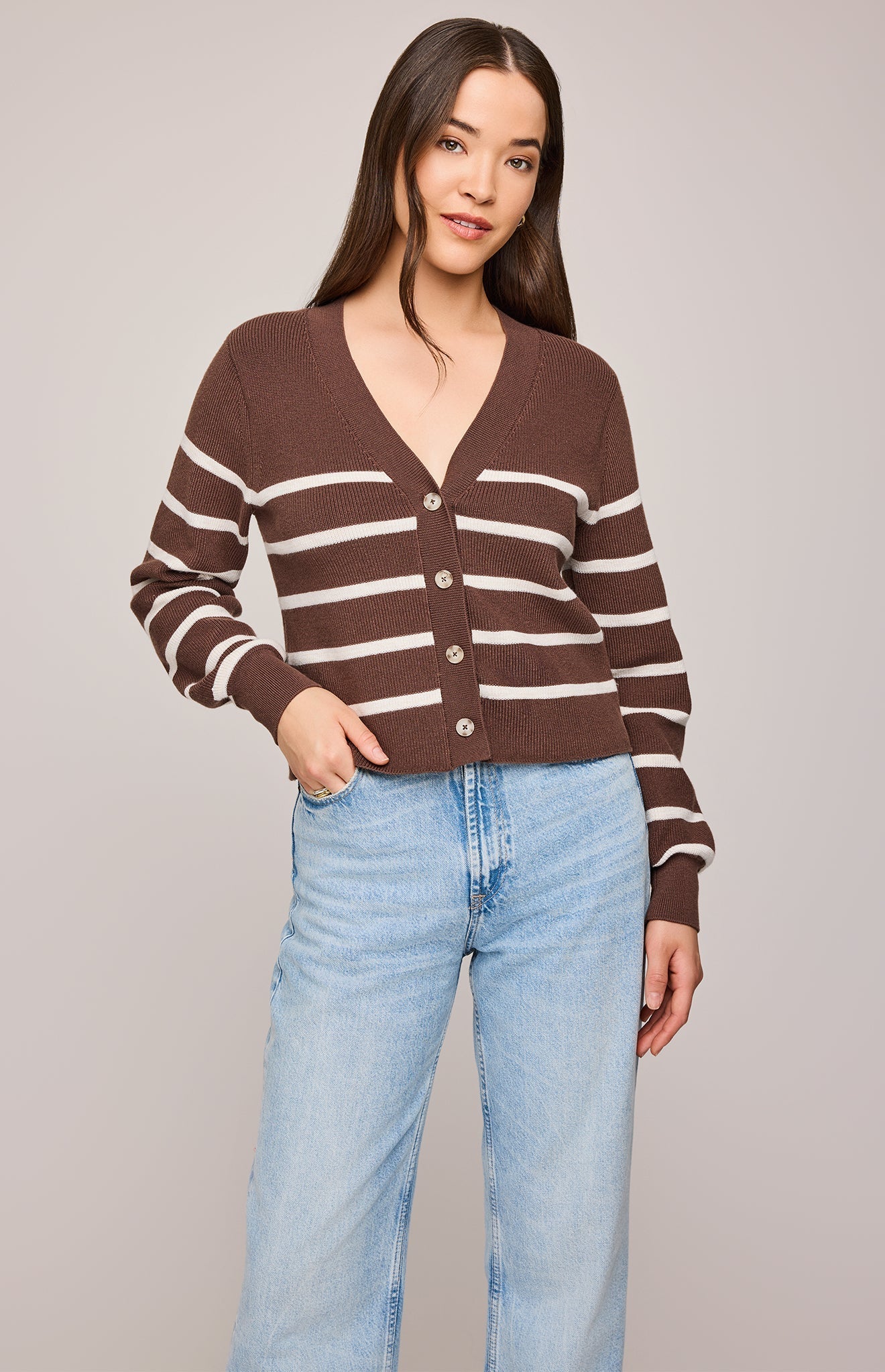 Eden Striped Cardigan