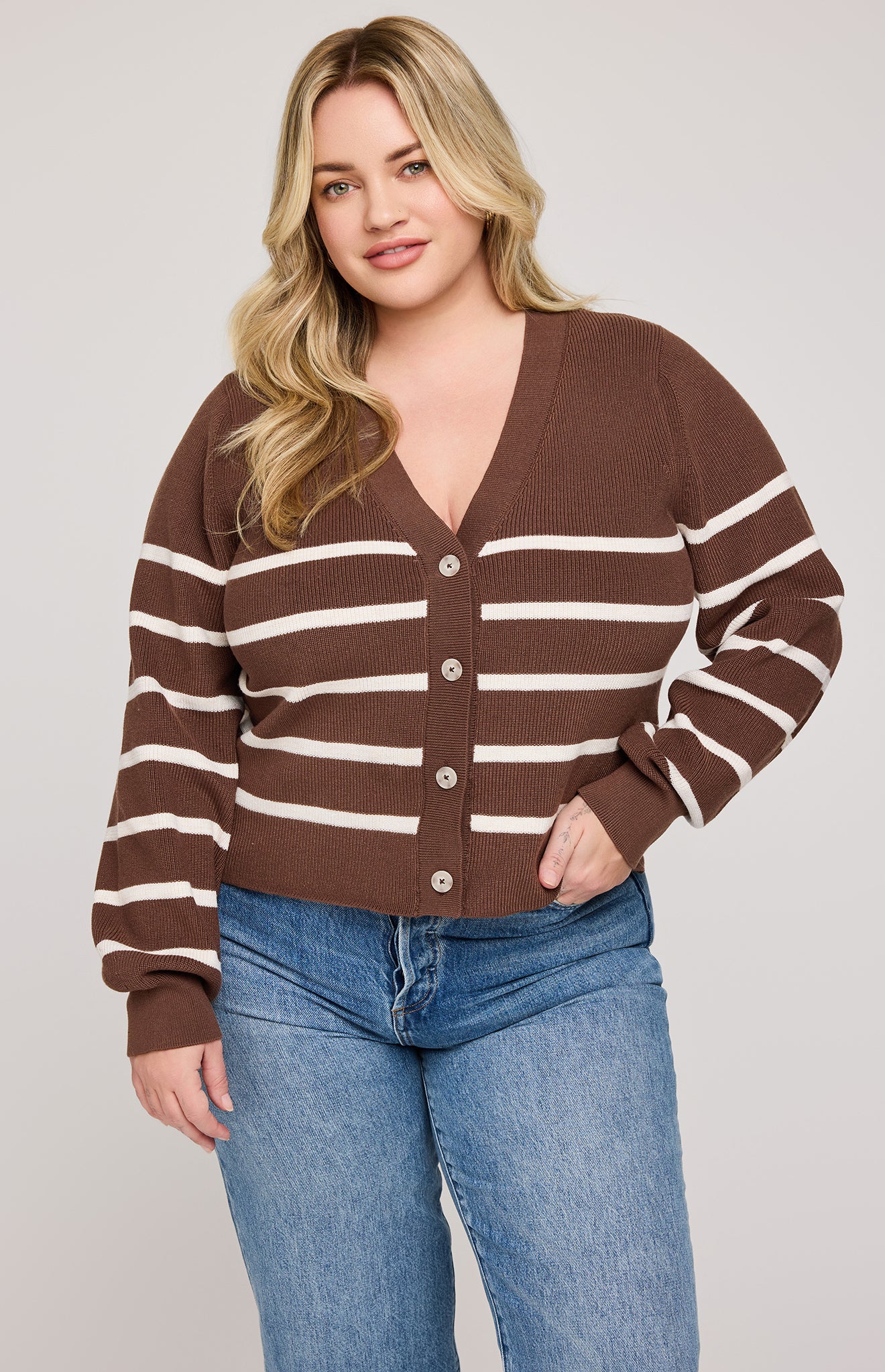 Eden Striped Cardigan