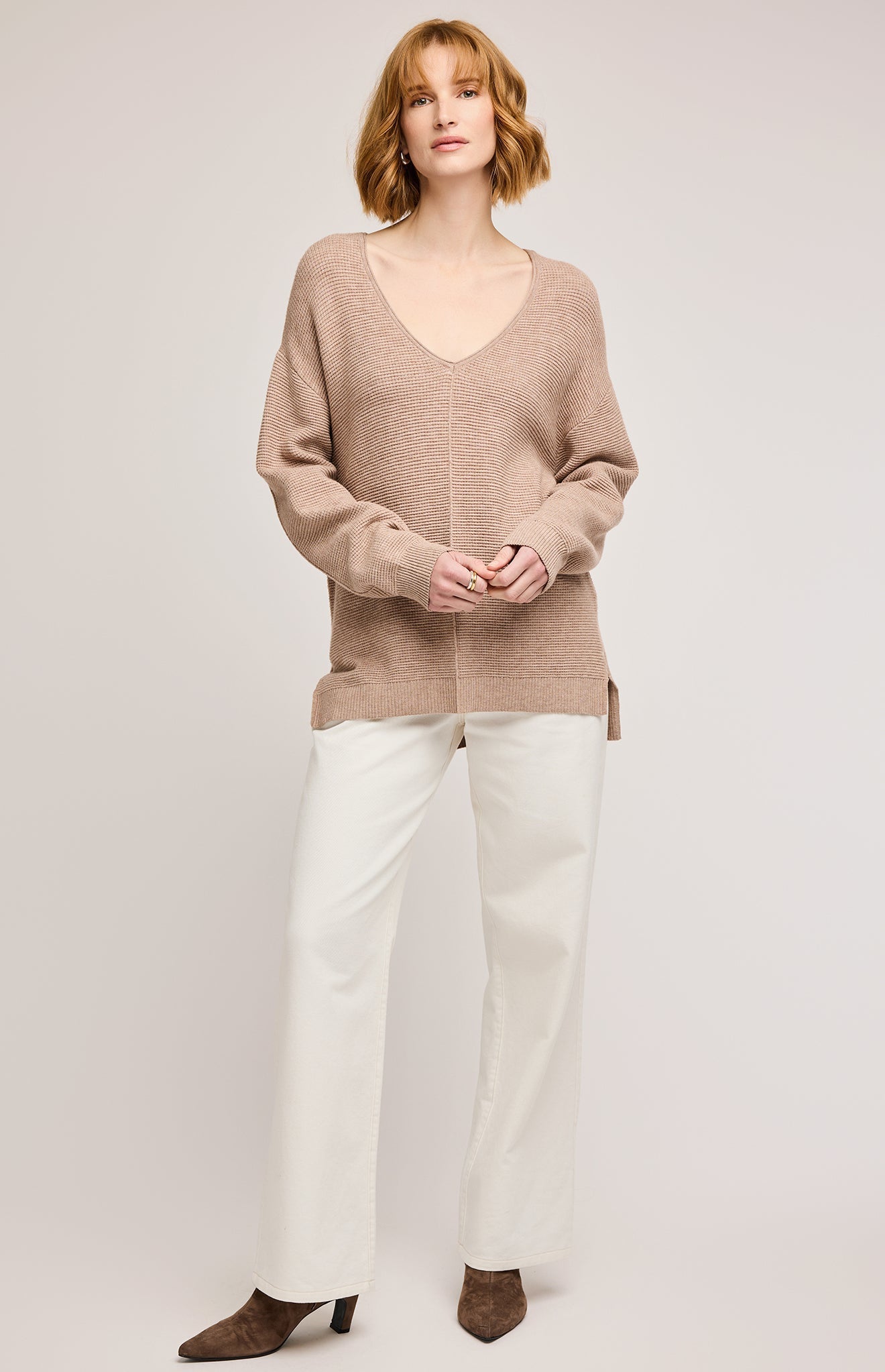 Lisbon V-Neck Knit Pullover