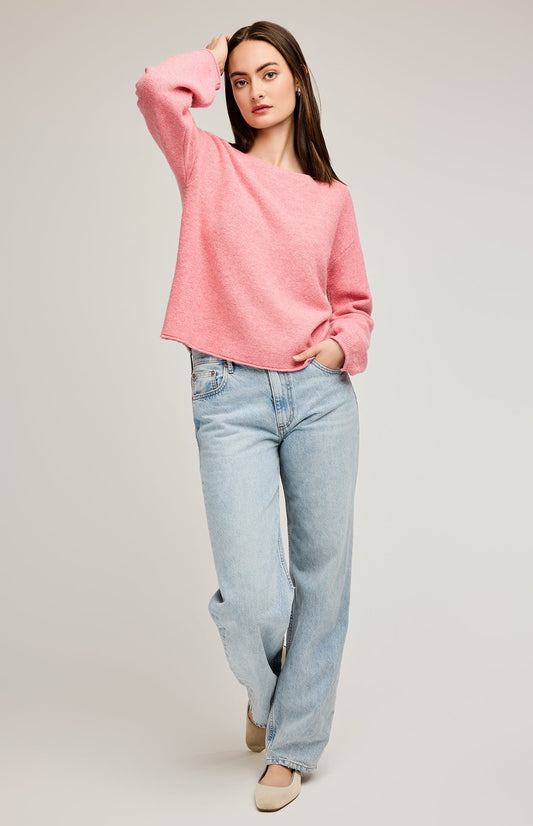 Mateo Knit Pullover|color:Heather Berry
