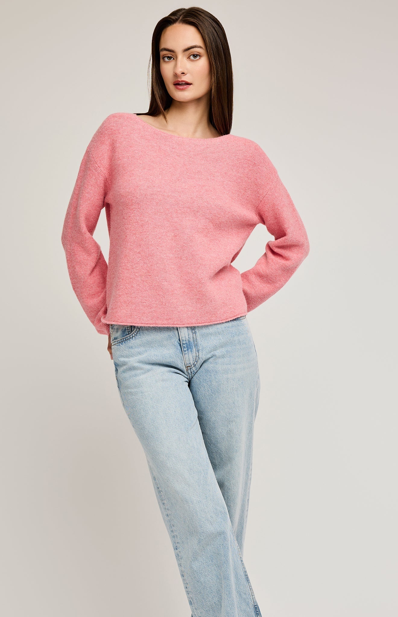 Mateo Knit Pullover|color:Heather Berry