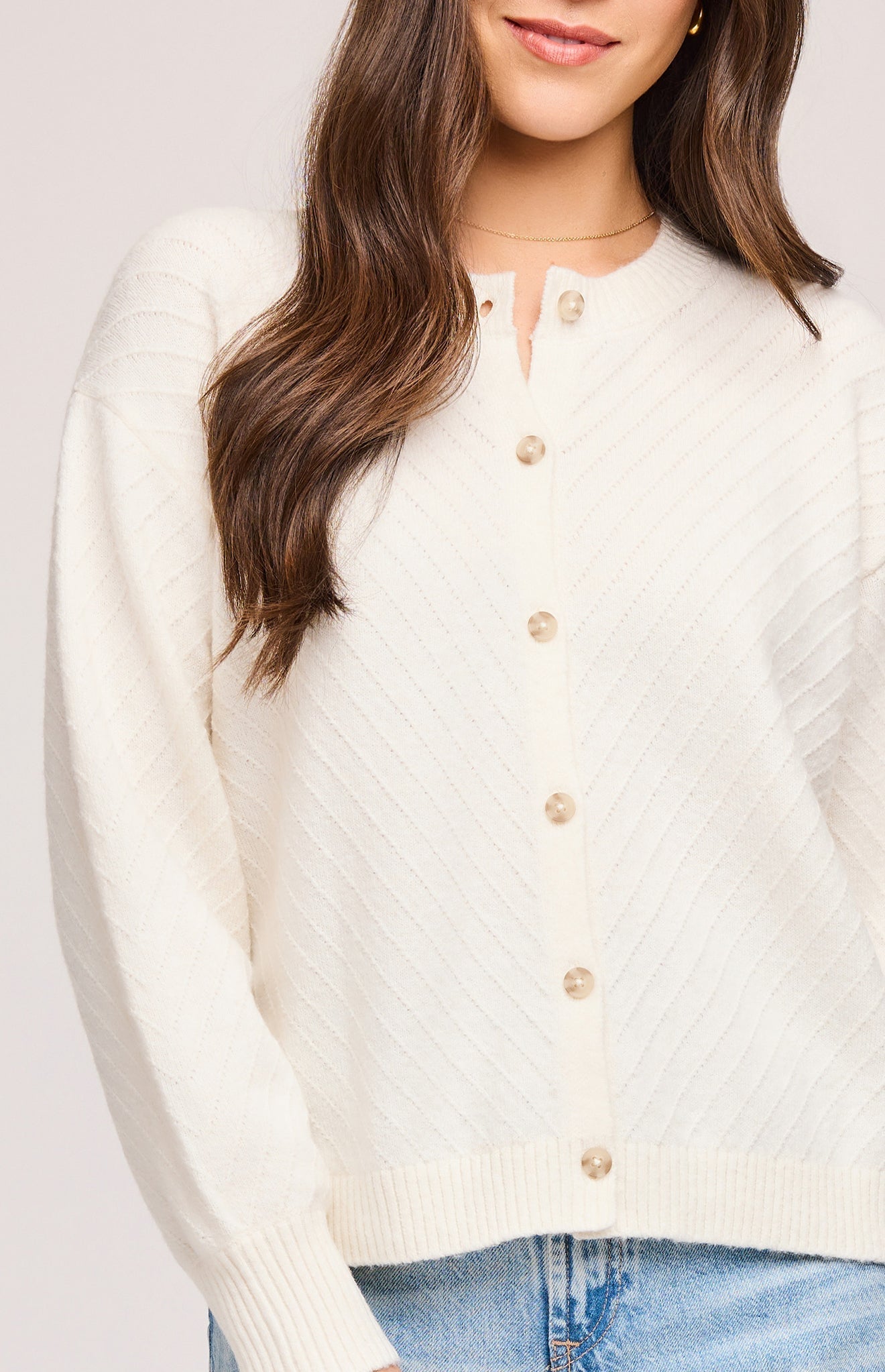 Leonie Cardigan|color:Cream