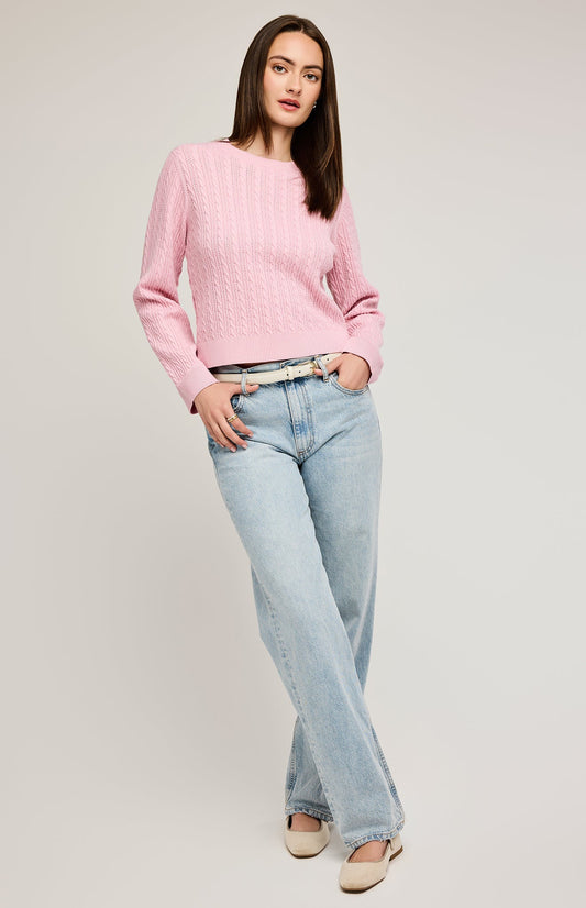 Janice Crew Neck Pullover|color:Blossom