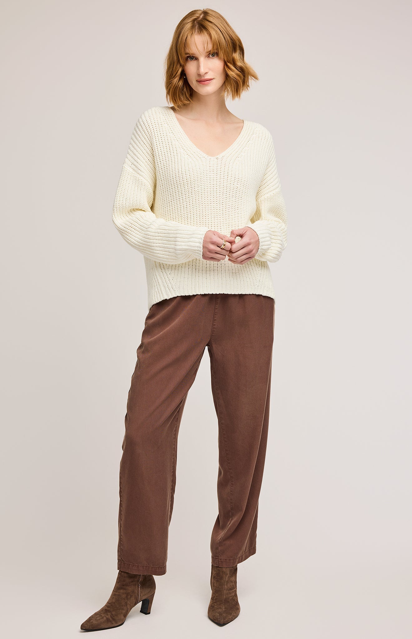 Spencer V-Neck Knit Pullover