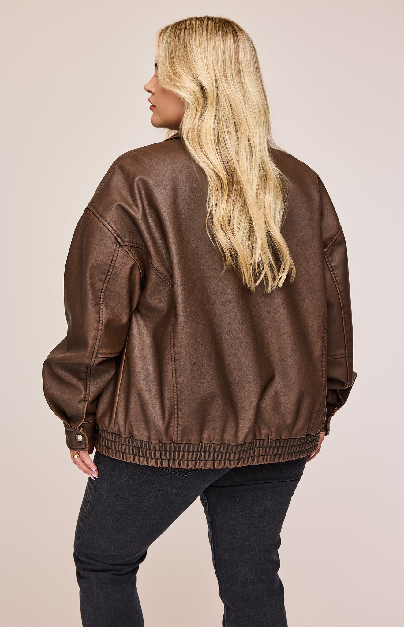 Danica Vegan Leather Bomber