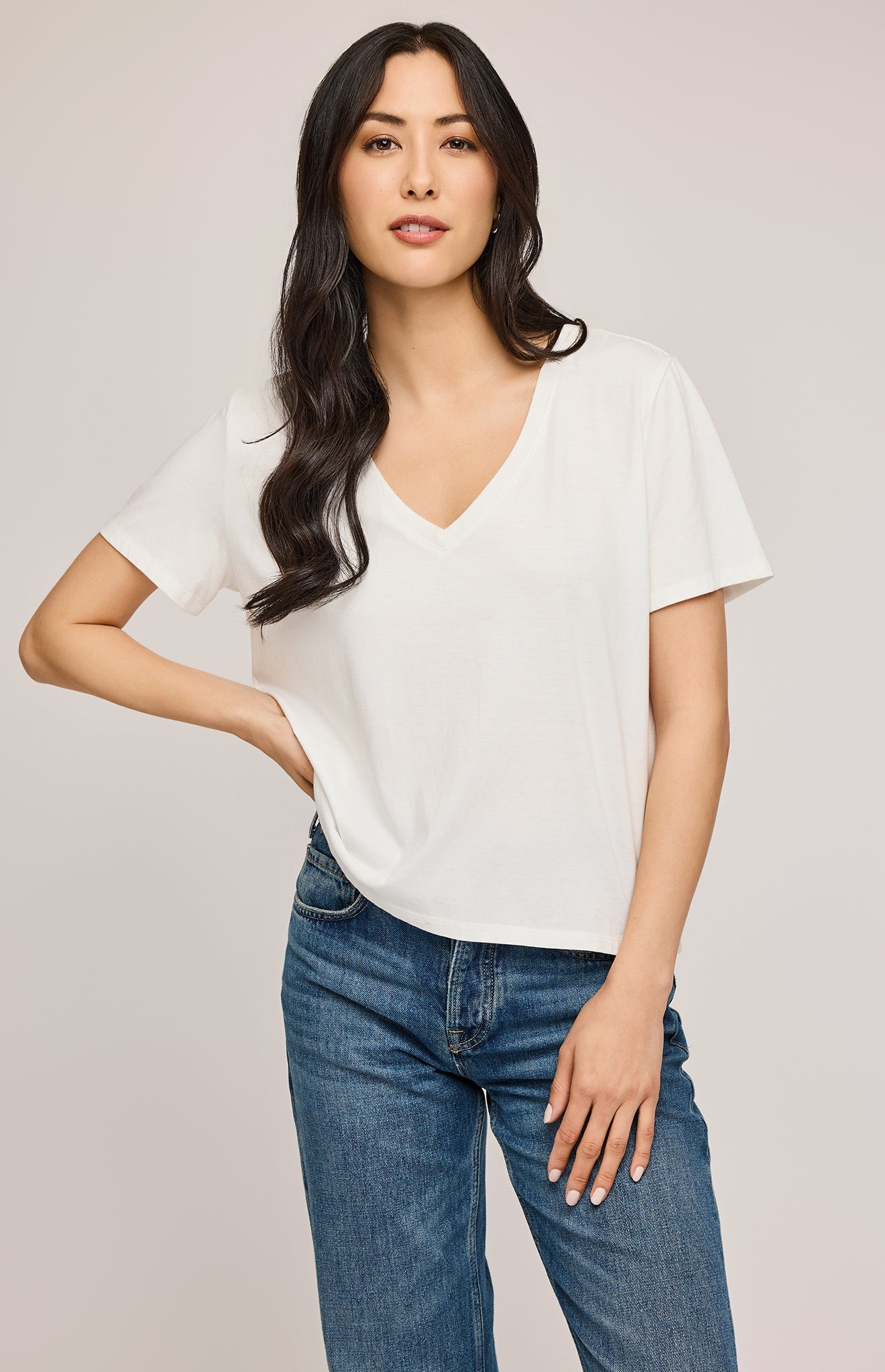 Lucy Cotton T-Shirt|color:White