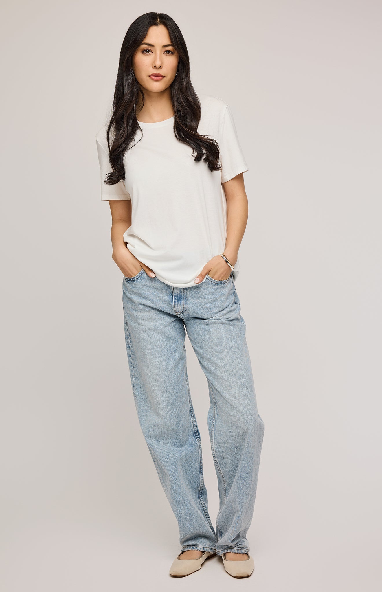 Victoria Cotton T-Shirt|color:White