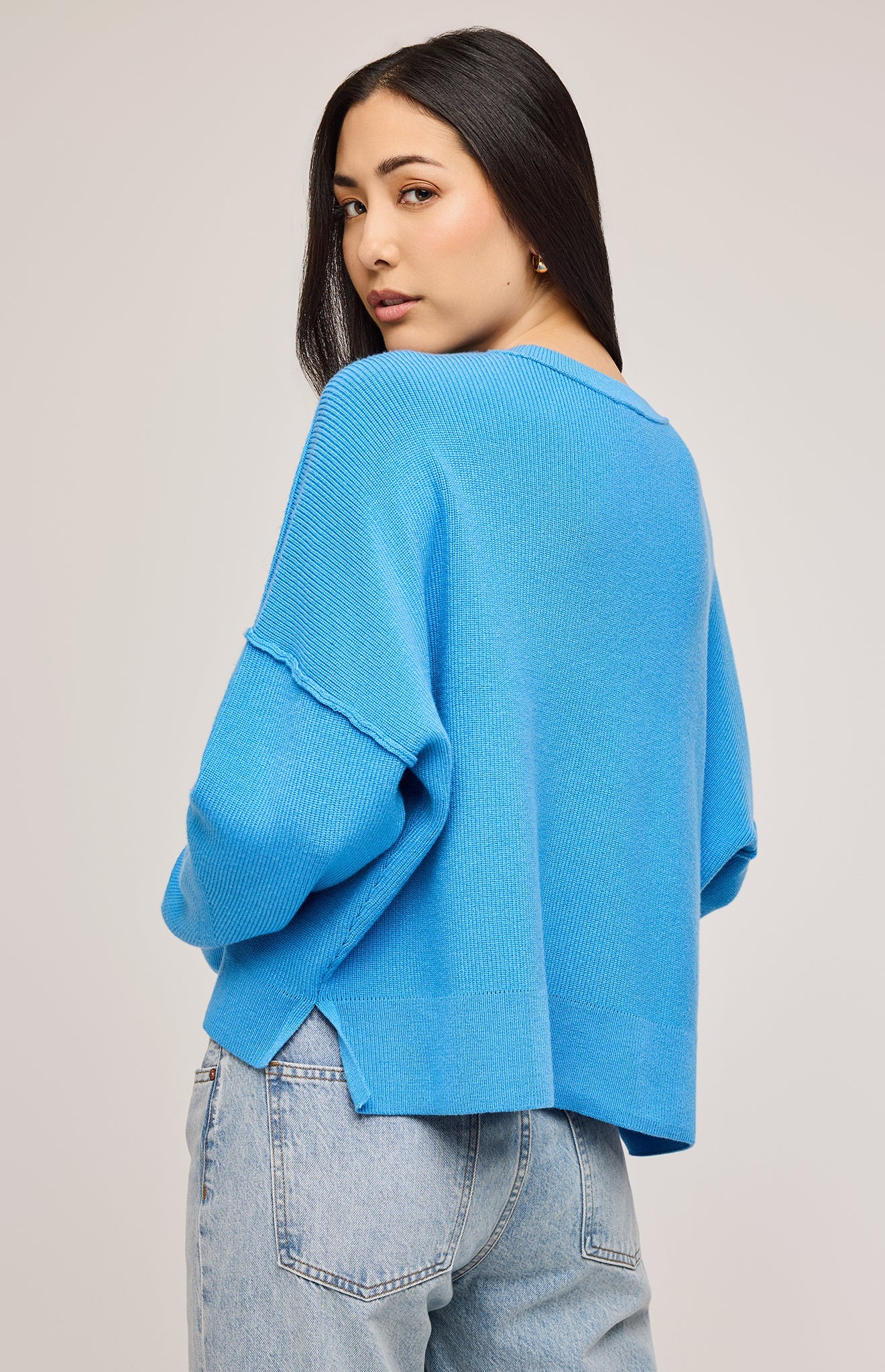 Echo Pullover Sweater|color:Capri