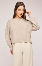 Gentle Fawn Tucker Sweater in Kelly Green Stripe-Final Sale main image 1