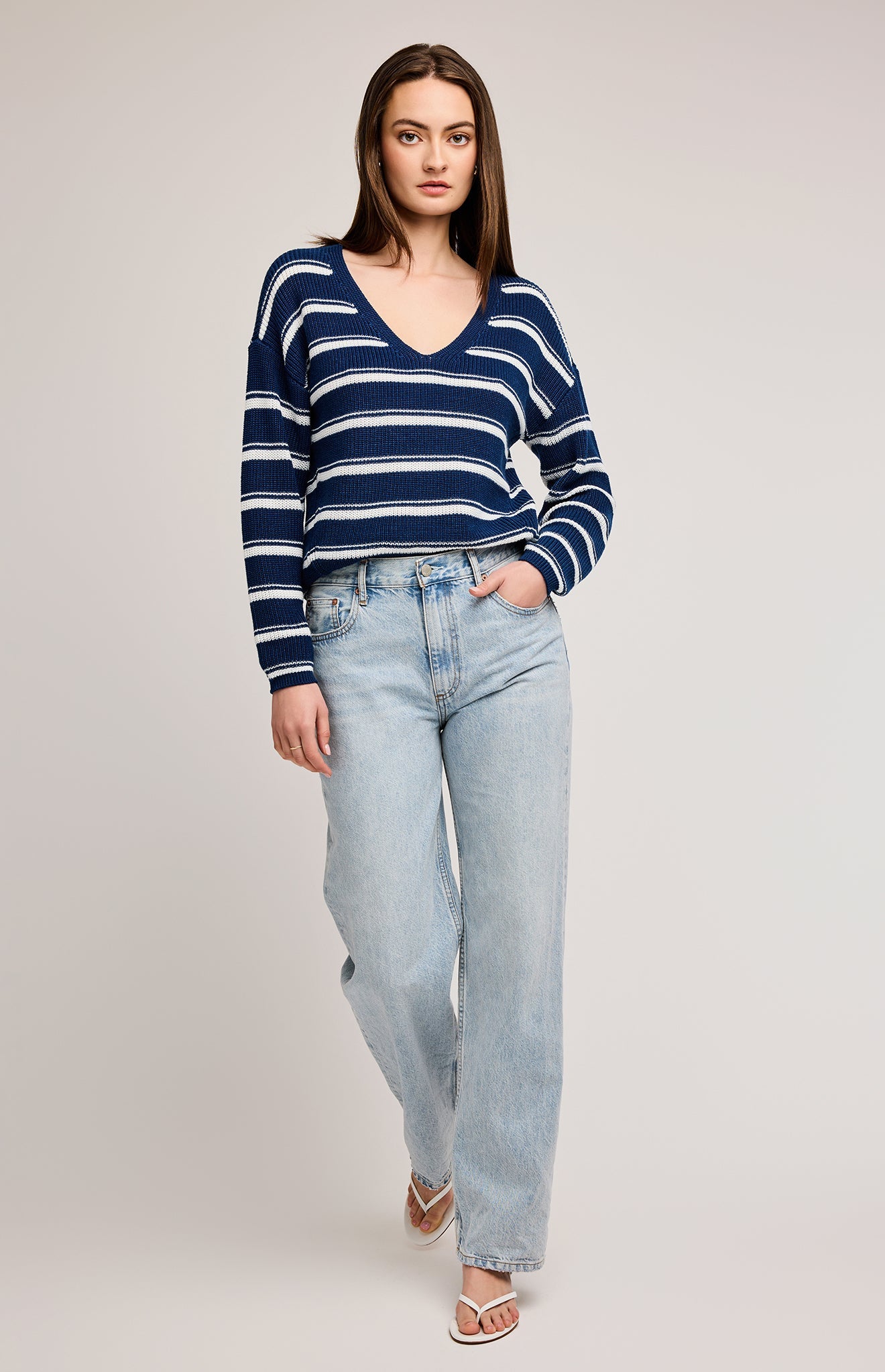 Tucker Pullover Sweater|color:Nautical Stripe