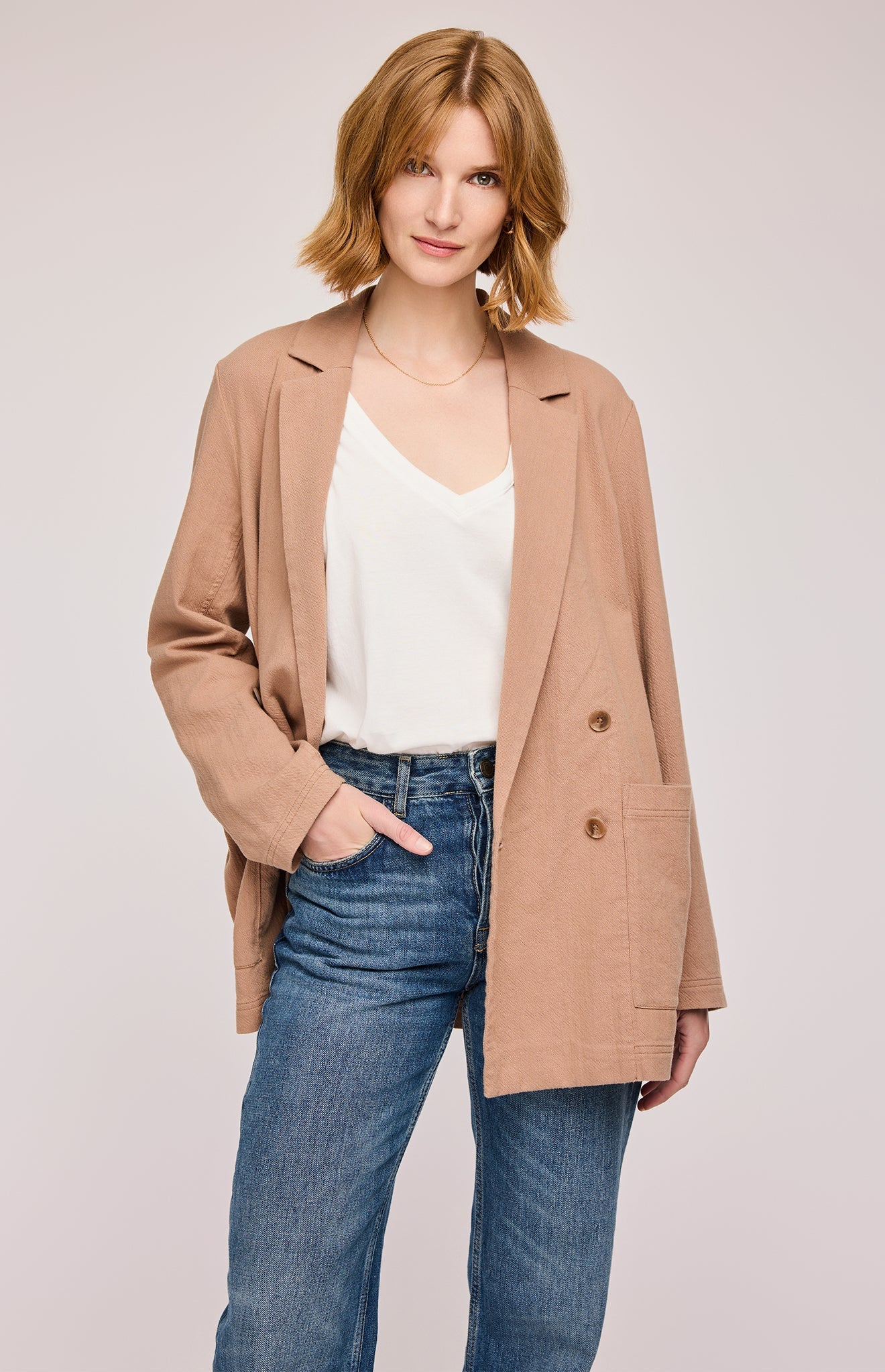 Field Blazer|color:Latte