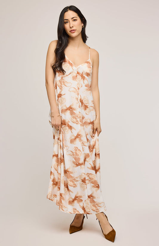 Cynthia Satin Dress|color:Sienna Petal