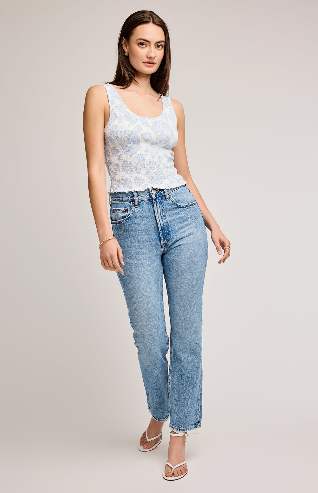 Layla Tank|color:Sky Bloom