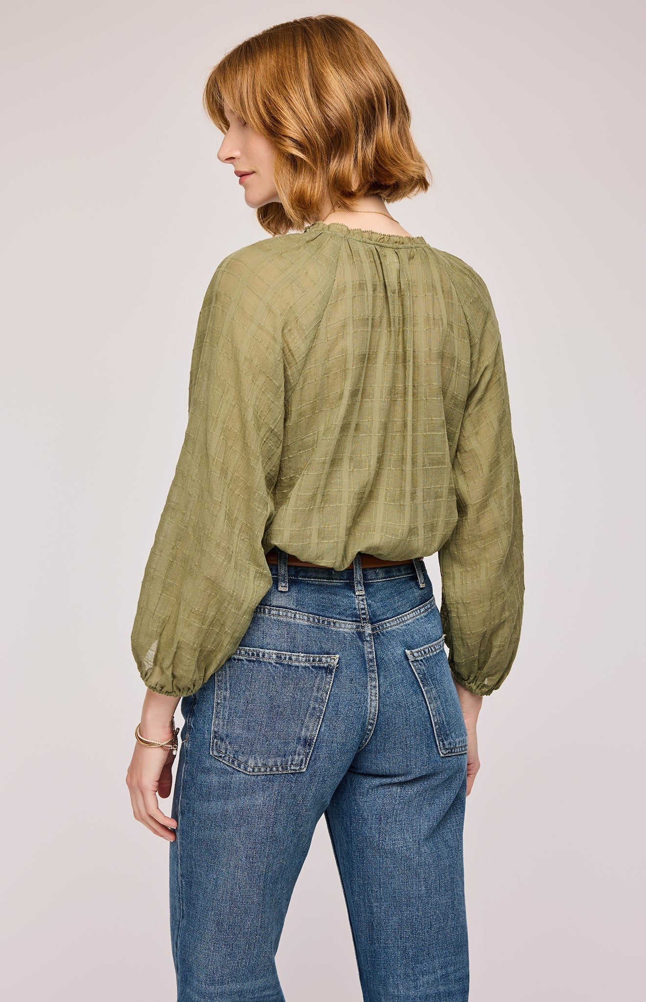Atlas Textured Cotton Blouse