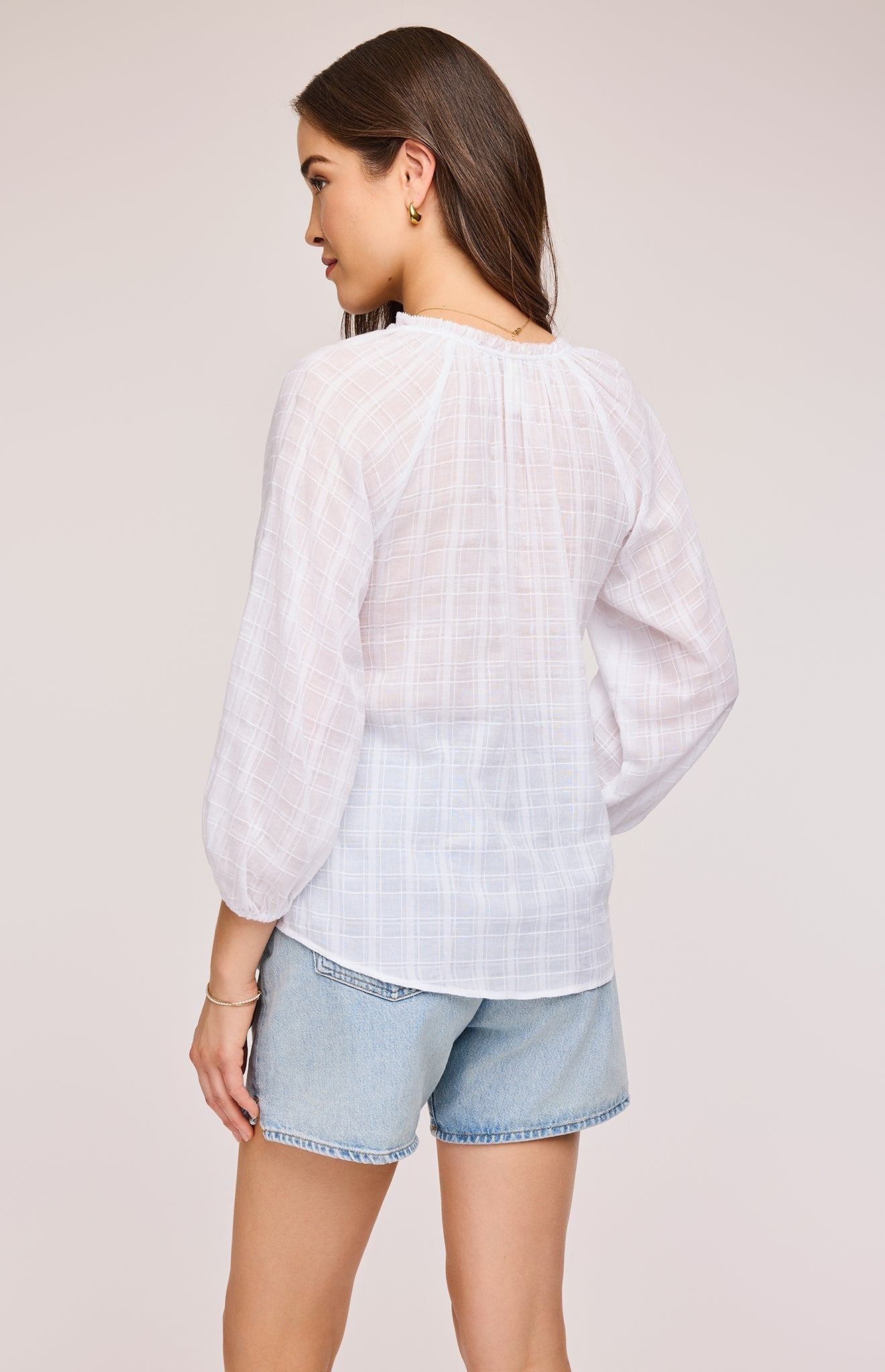 Atlas Textured Cotton Blouse