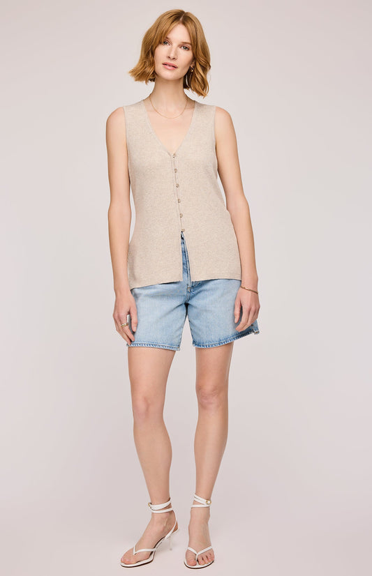 Miles Knit Tank|color:Heather Oat