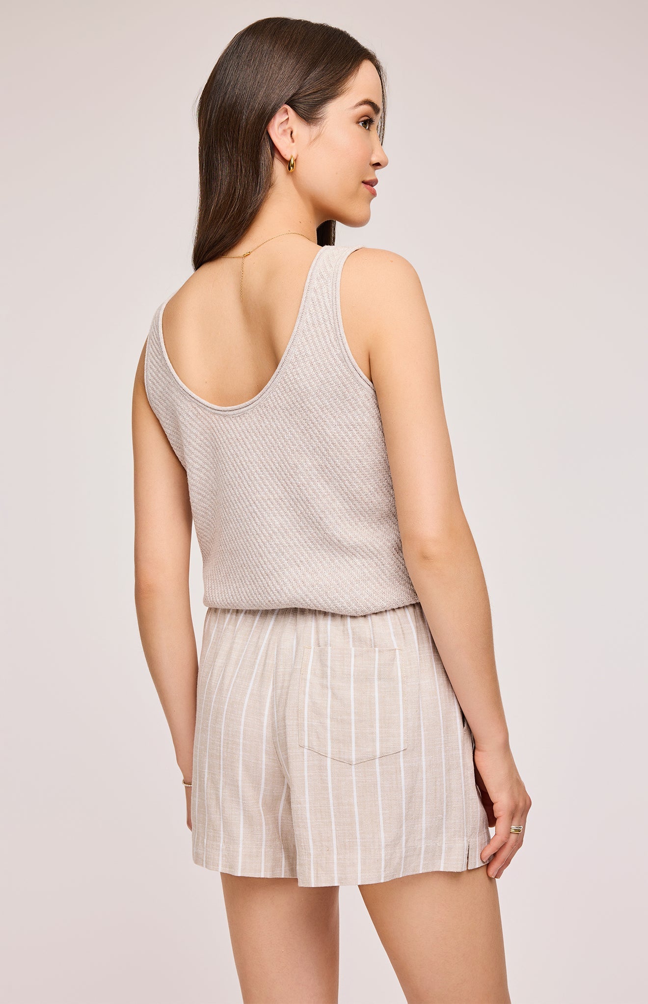 Amalfi Linen Short|color:Linen Stripe