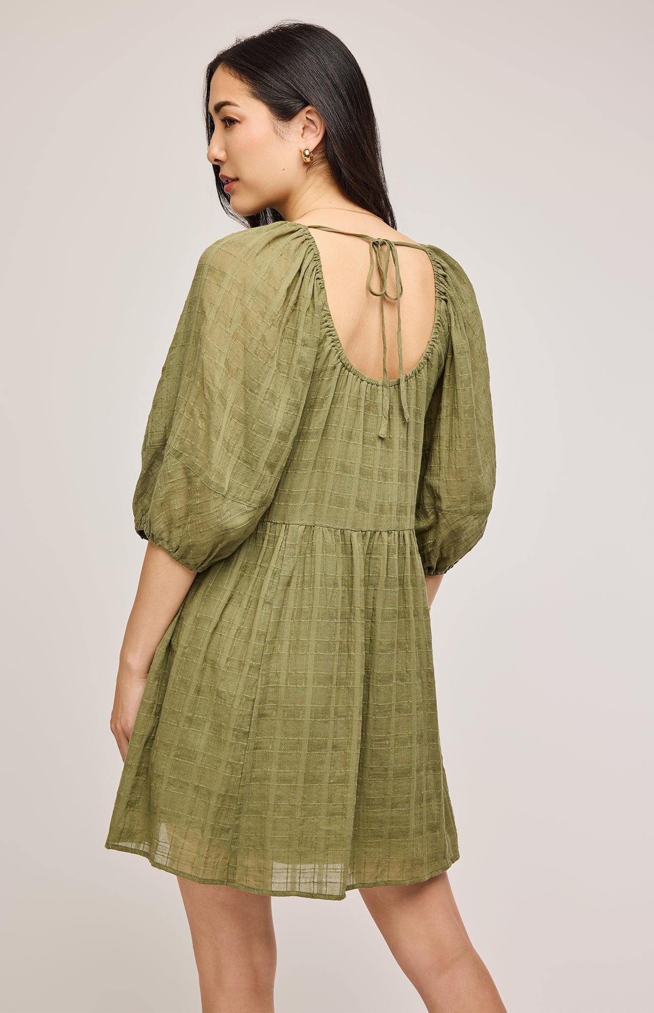 Tallulah Mini Dress|color:Matcha