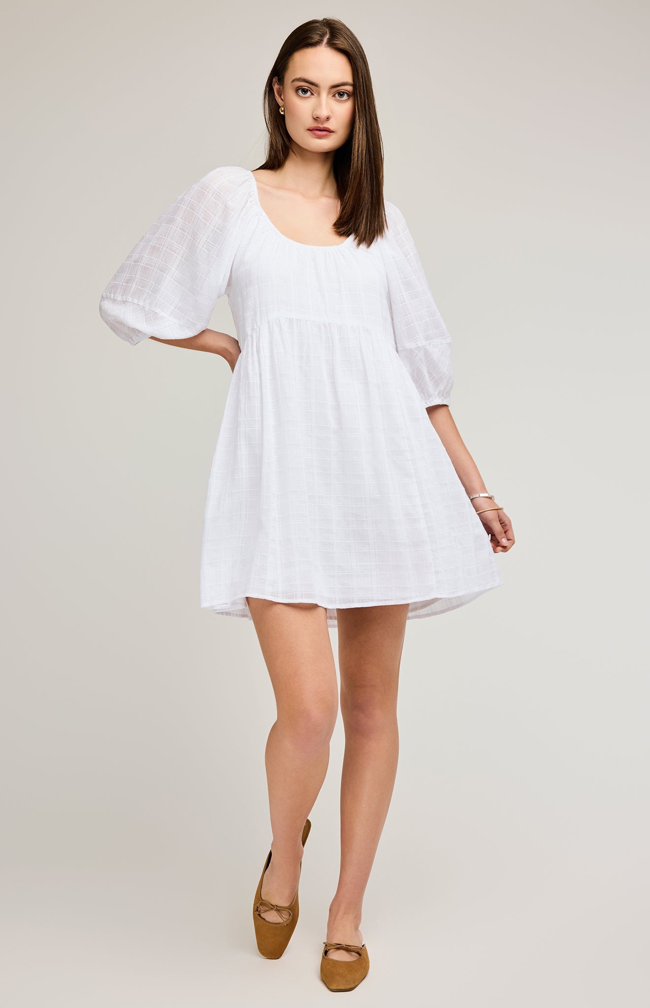 Tallulah Mini Dress|color:White