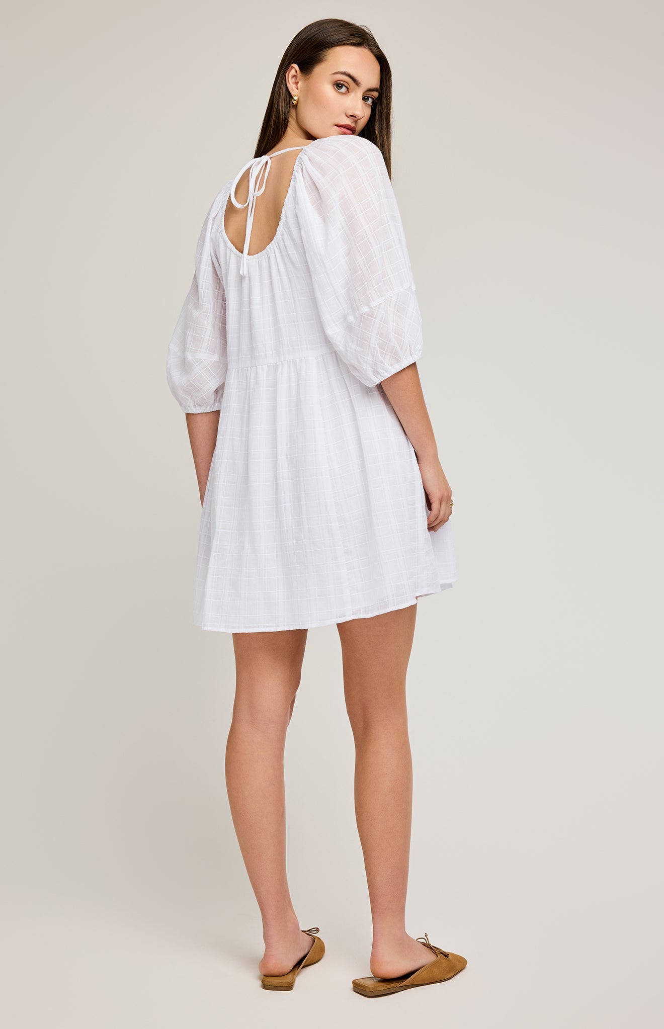 Tallulah Mini Dress|color:White