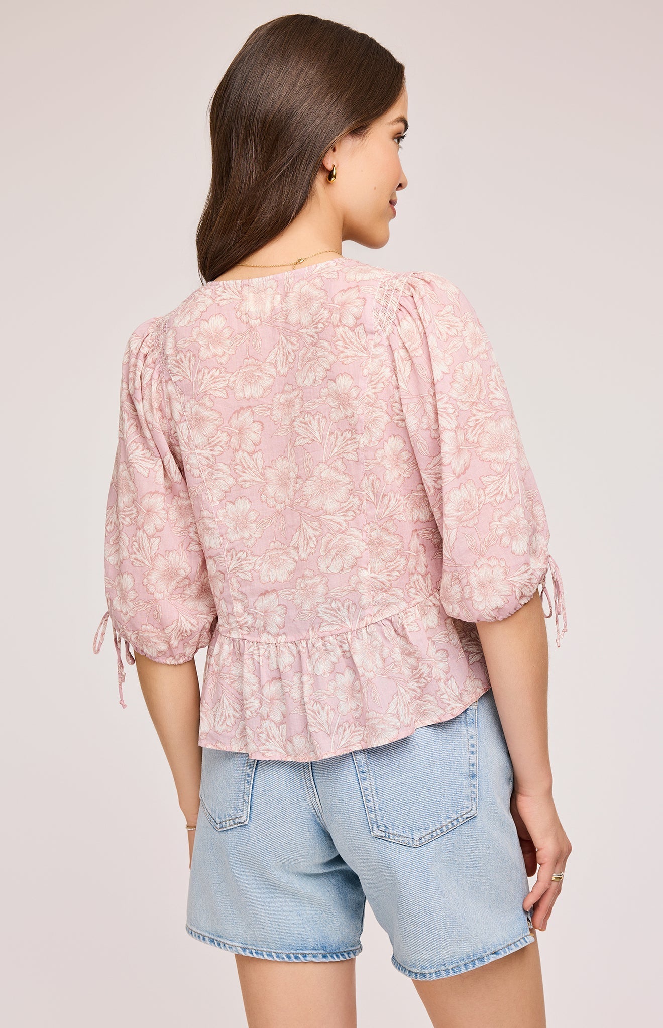 Serafina Floral Blouse|color:Blush Bouquet