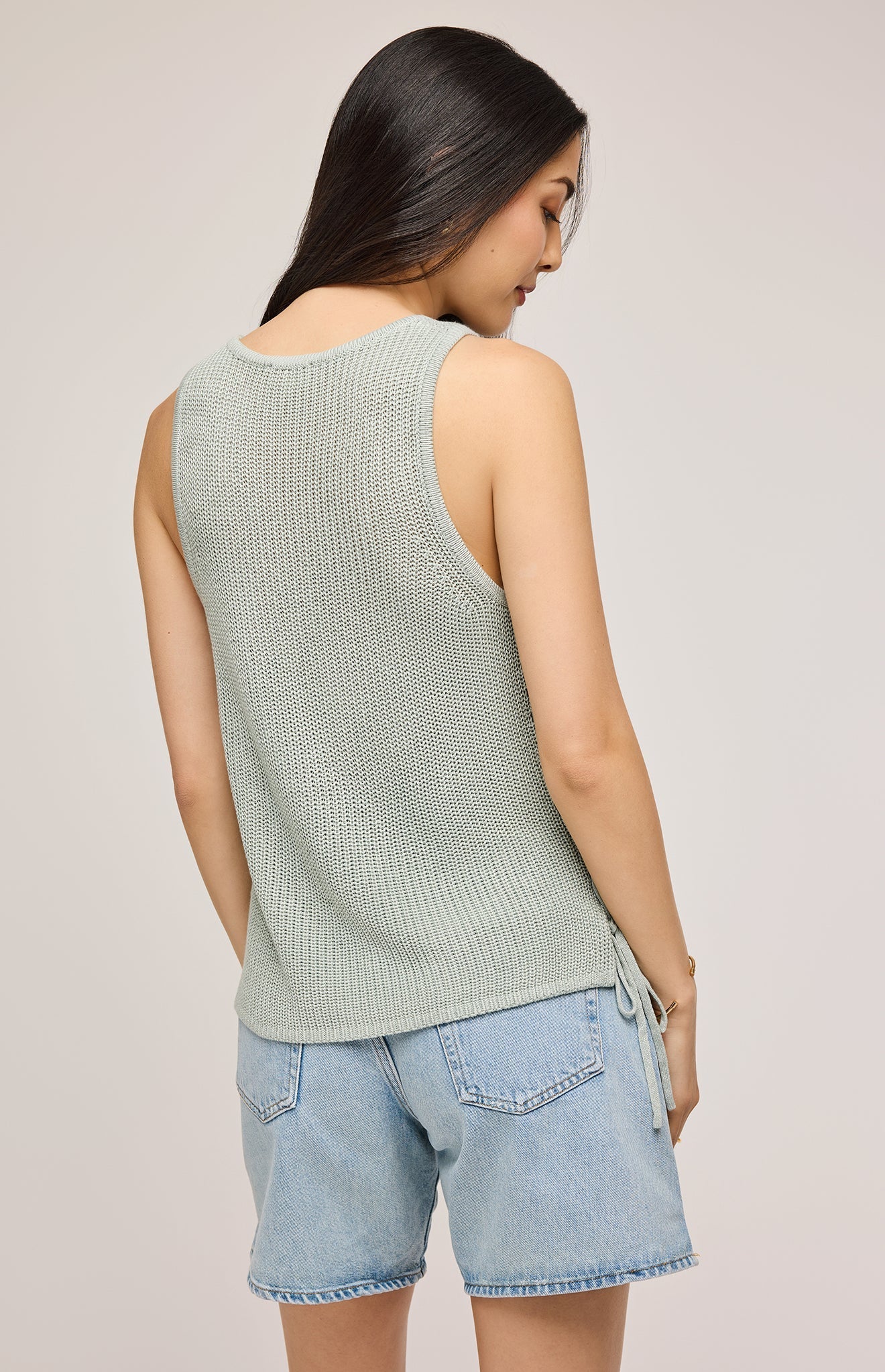 Emery Knit Sleeveless Top|color:Aloe