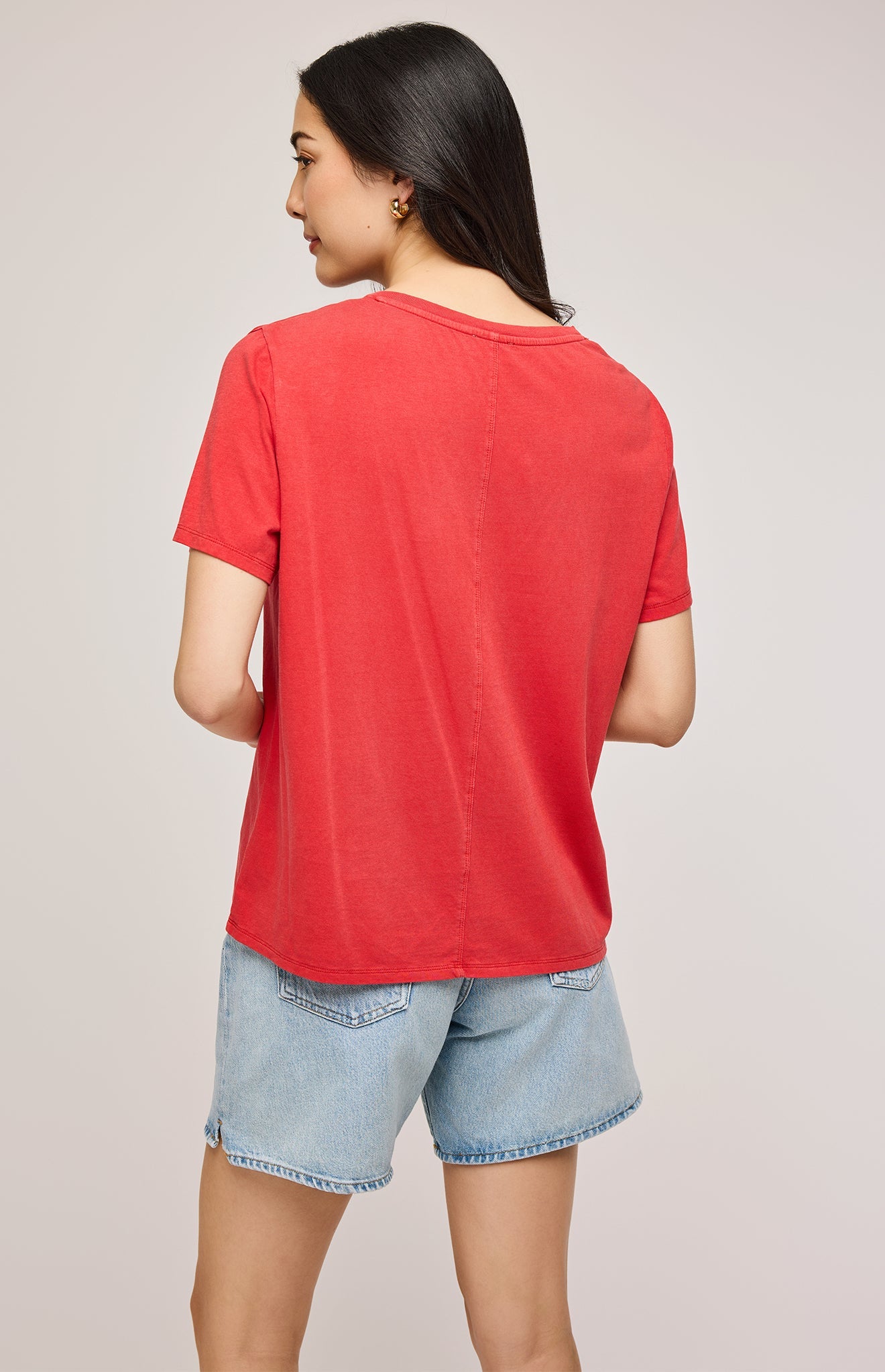 Jennifer Cotton T-Shirt|color:Red