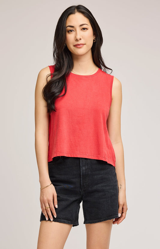 Kate Cotton Tank|color:Red