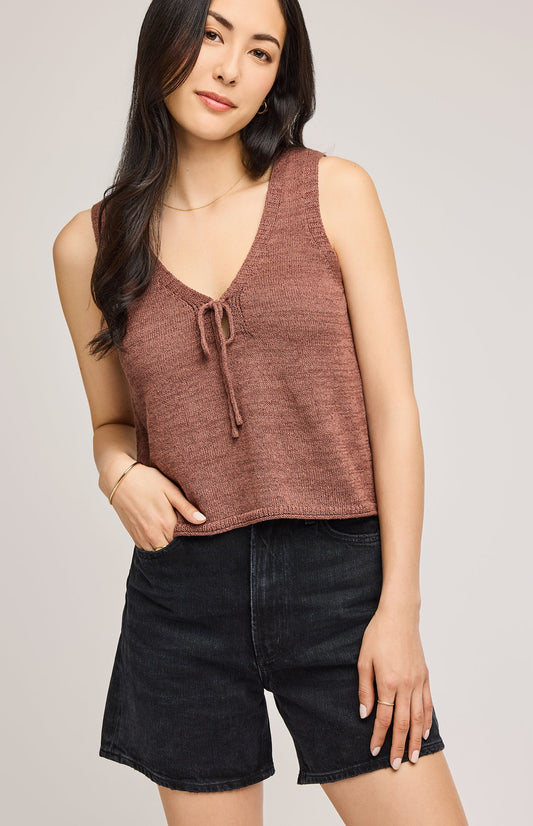 Rebel Knit Tank|color:Chicory
