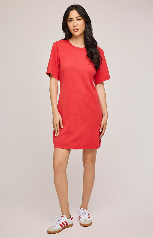 Cindy T-Shirt Dress|color:Red