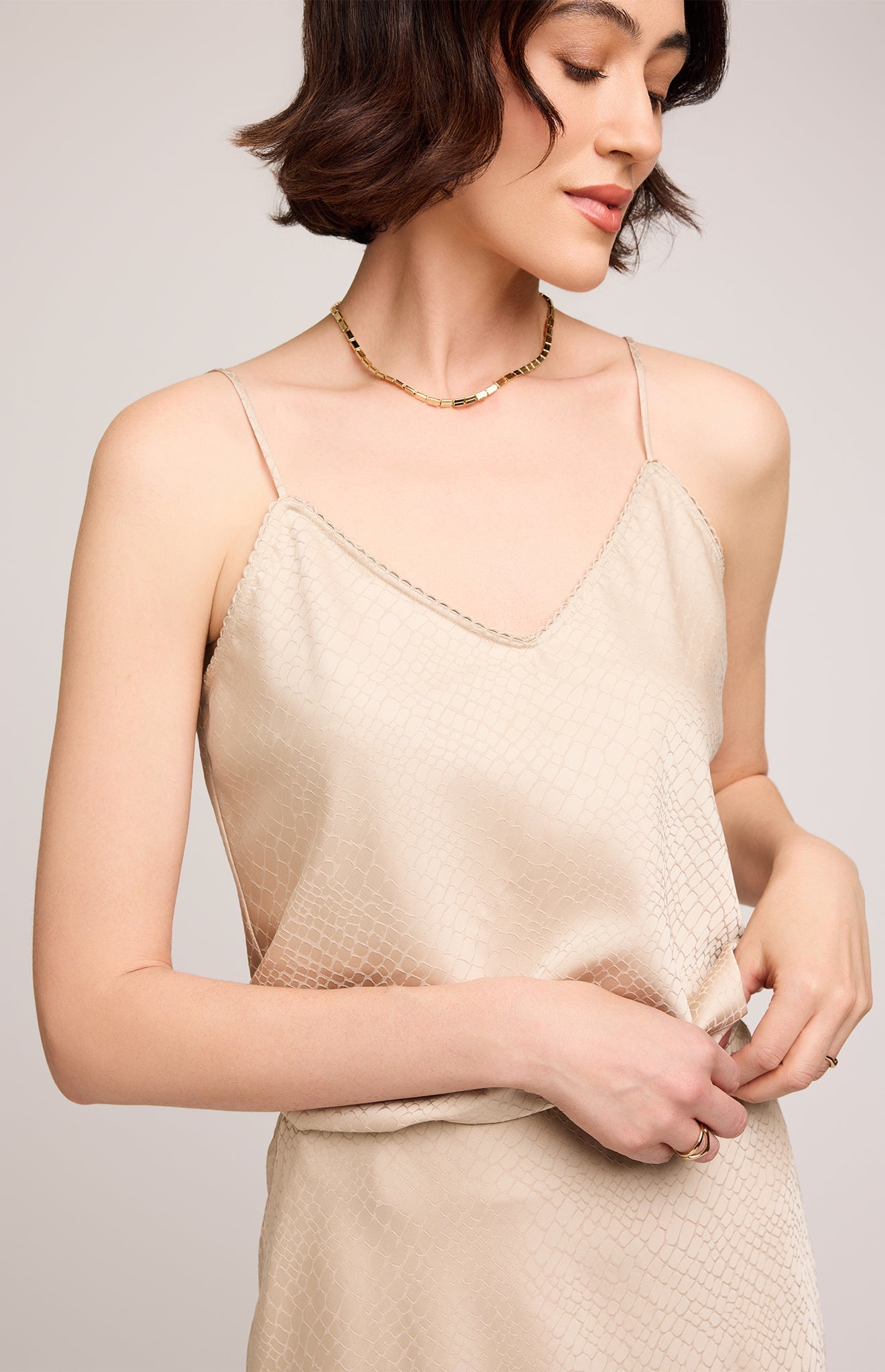 Priscilla Satin Tank