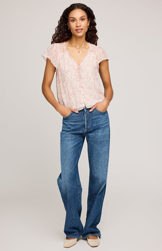Carlotta Blouse|color:Pink Floral