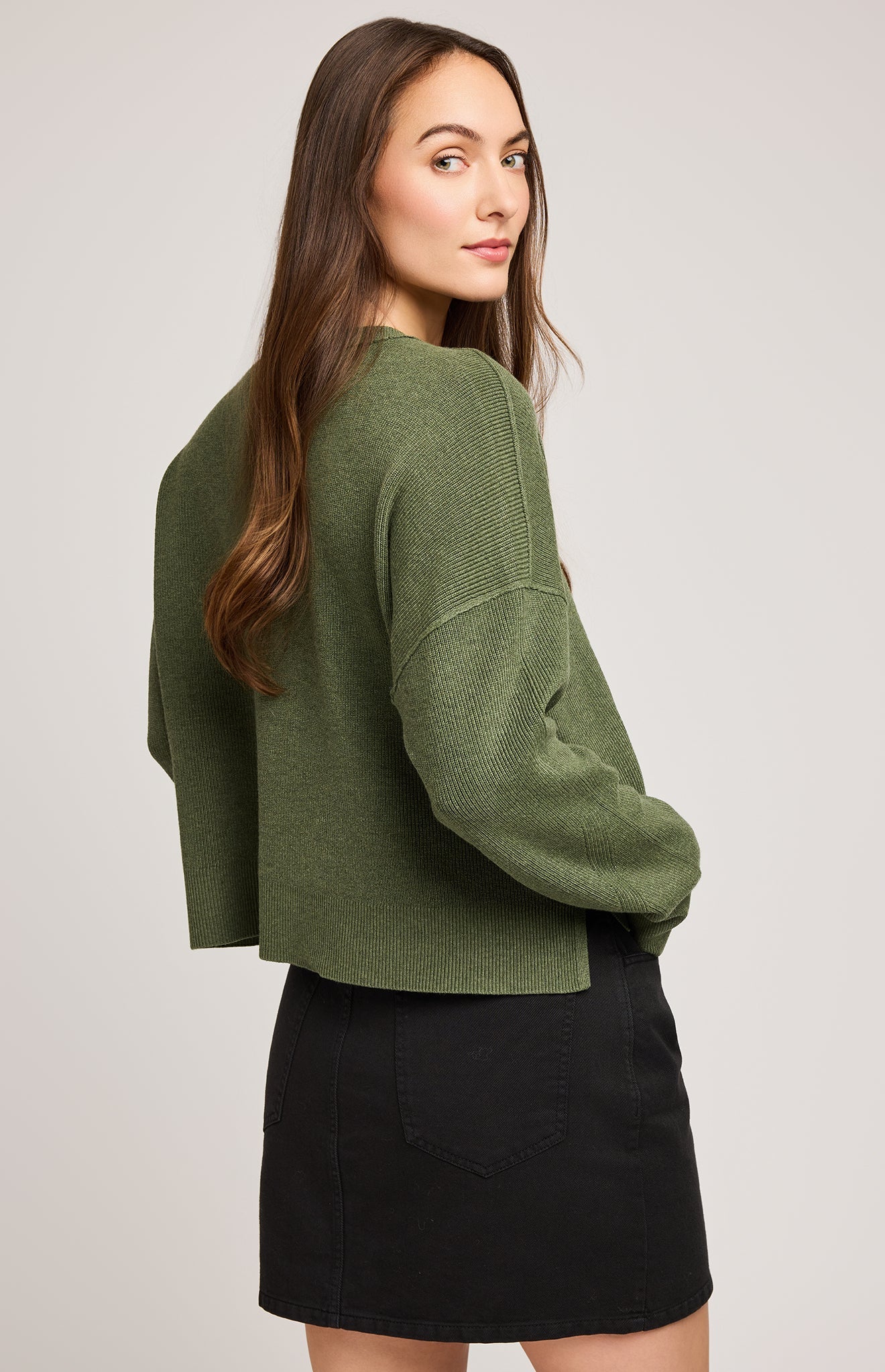 Echo Pullover Sweater|color:Heather Ivy
