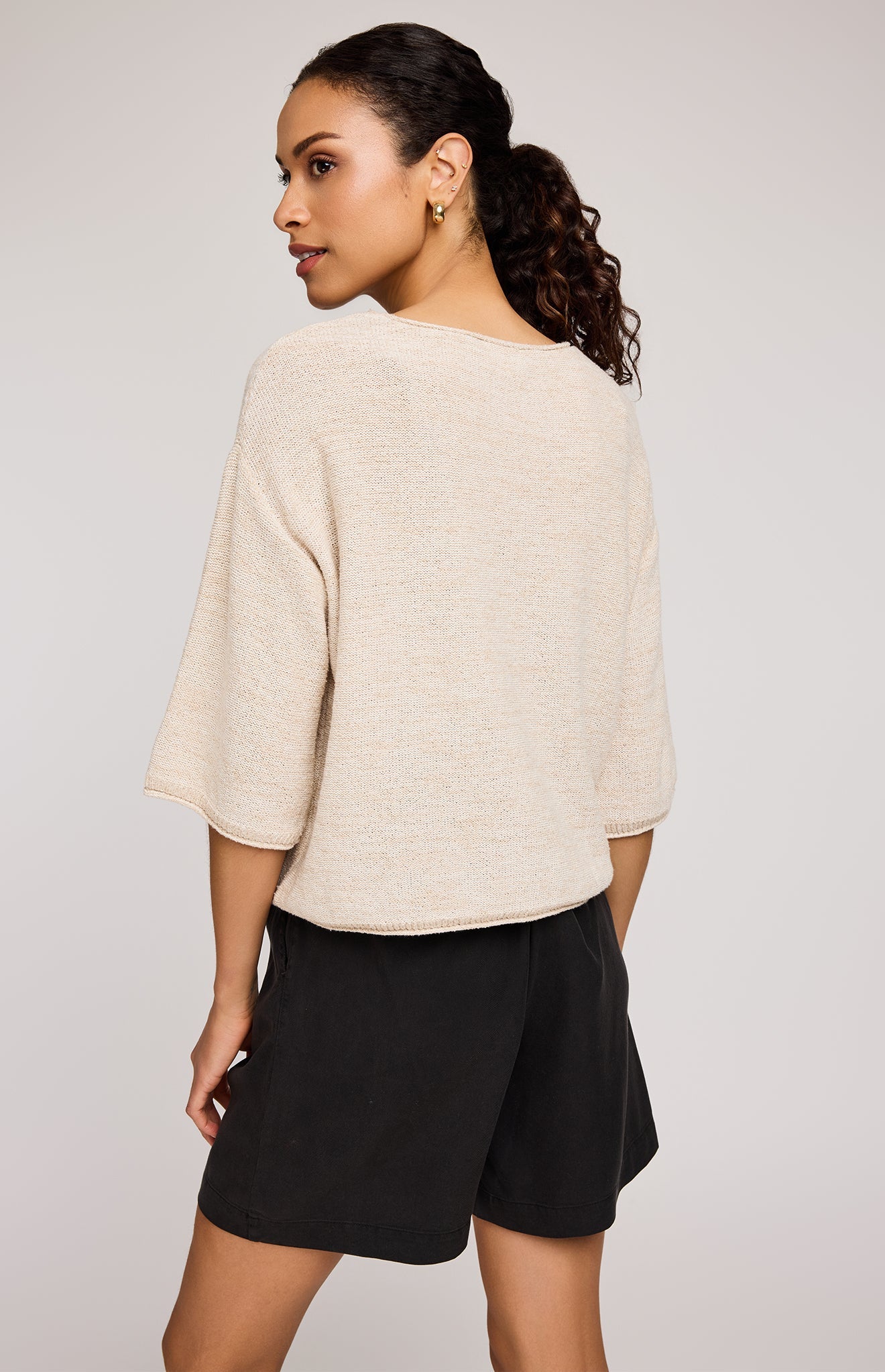 Kerrigan Knit Sweater|color:Heather Bone