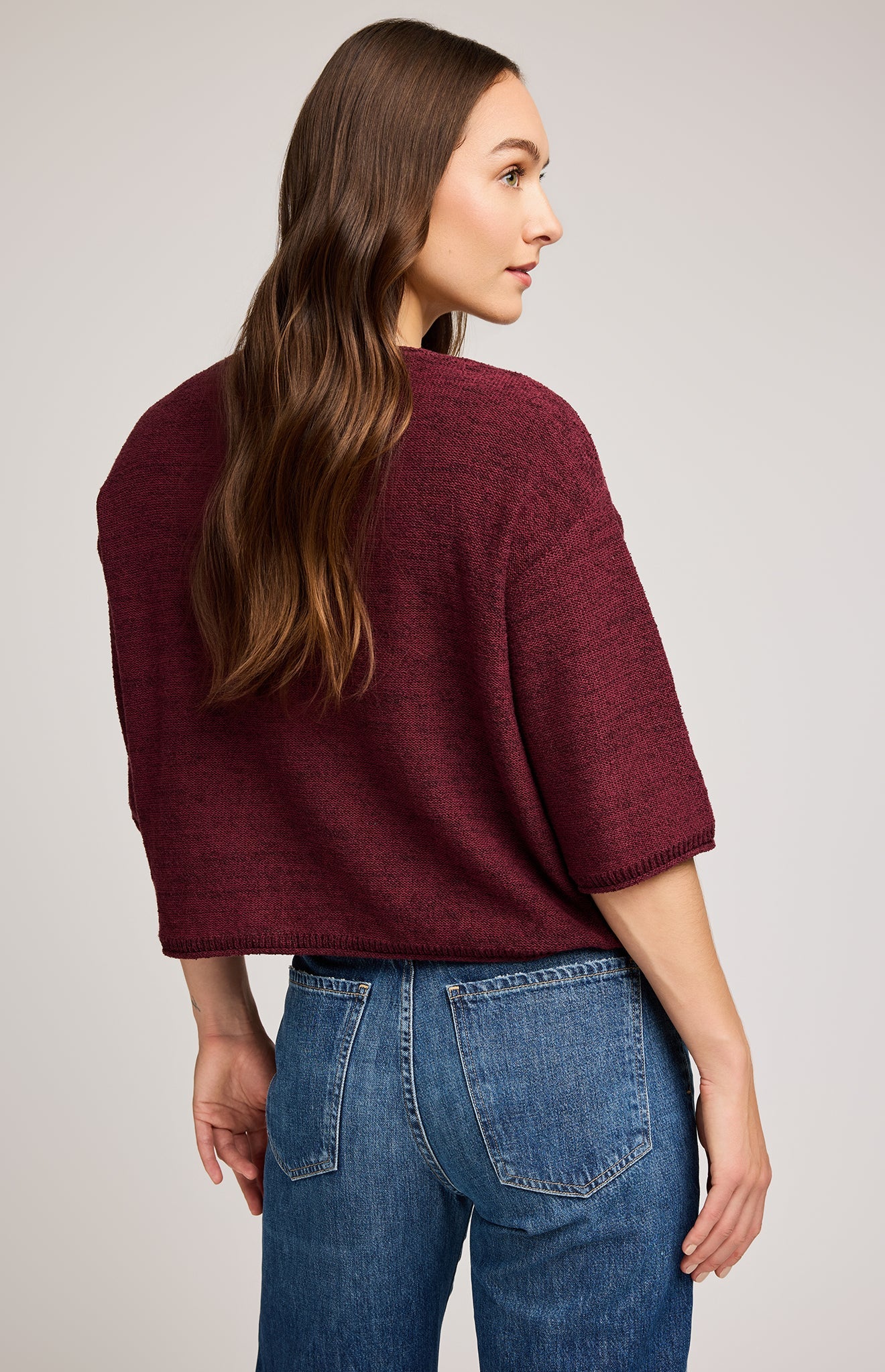 Kerrigan Knit Sweater|color:Merlot