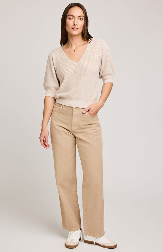 Phoebe Pullover Sweater|color:Heather Oatmeal
